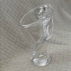 Art Vannes Rare Find Elegant Crystal Sculptural Vase